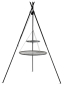 Preview: Schwenkgrill „TIPI“ 210 cm - Doppelrost aus Rohstahl Cook King